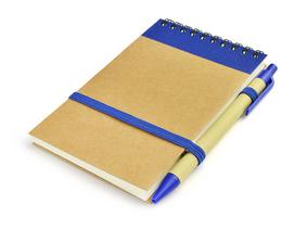 Notizbuch mit Kugelschreiber MILO , blau 70 Blatt