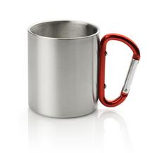 Becher mit Karabiner rot