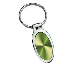Schlüsselanhänger oval grün
