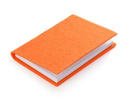 Notizbuch aus Filz orange 80 Blatt