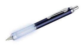 Leuchtendes Kugelschreiber LUNA dunkelblau
