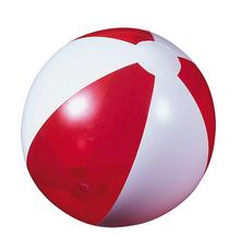 Strandball durchsichtig rot