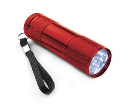Taschenlampe RAY, 9 LED red