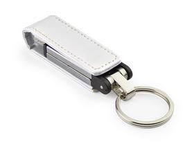 USB Stick  Ökoleder 4 GB weiß