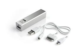 Power bank 2200 mAh silber