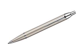 Długopis 110 IM metal szczotkowany z wykończeniem w kolorze srebrnym